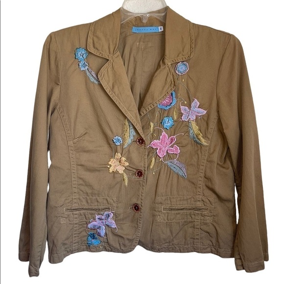 Johnny Was vintage embroidered floral jacket blazer. Size Medium - Picture 2 of 7